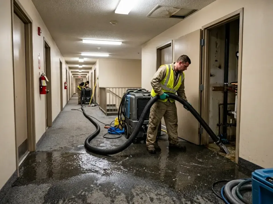 multi-unit-apartment-hallway-f-005 — frequently asked questions, Emergency Burst Pipe Water Extraction & Removal in Boonvill…